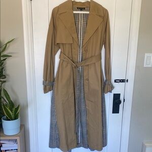 INC Beige Trench Coat